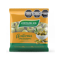 * X 190 CC * ACEITUNAS VERDES DESCAROZADAS "COSTA DEL SOL" 