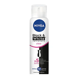 DESODORANTE AEROSOL "NIVEA" BLACK & WHITE CLEAR X 150 ML