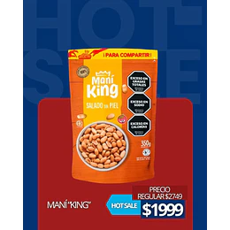 * X 350 GRS * MANI SALADO "KING"