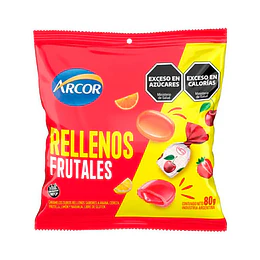 *BOLSITA X 80 GRAMOS* CARAMELOS "RELLENOS FRUTALES" 