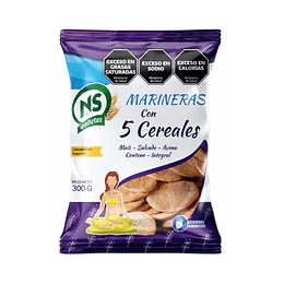 GALLETAS "NS" 5 CEREALES X 300 GRS.