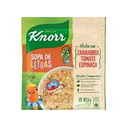 SOPA FAMILIAR "KNORR" LETRAS X 107G