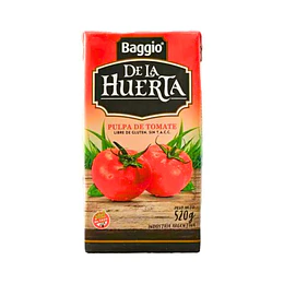 PULPA DE TOMATES "BAGGIO" DE LA HUERTA X 520