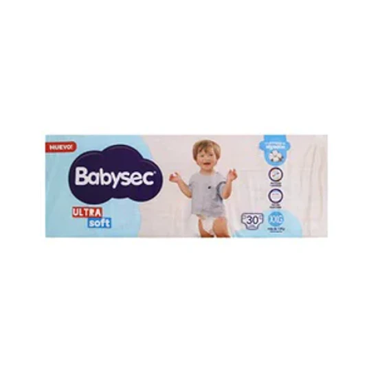 *PACK X 30 UNID* PAÑALES BABYSEC ** XXG ** ULTRA SOFT 