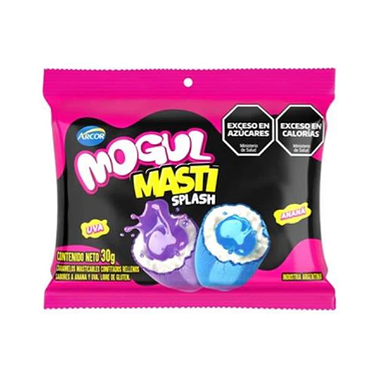 **MASTI SPLASH** MOGUL CARAMELOS X 30 GRS UVA/ANANA