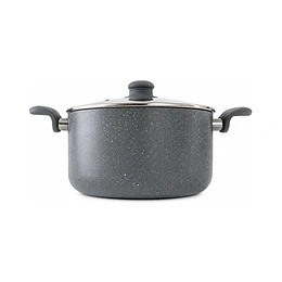 * 28 CM * CACEROLA ANTI-ADHERENTE C/TAPA "COOL BAZAR" GRANITO (HS6008-28)