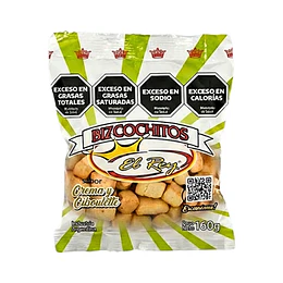 BIZCOCHITOS "EL REY" CREMA Y CIBOULETTE X 160 GRS