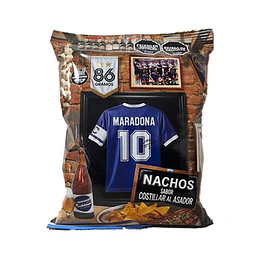 NACHOS "MARADONA" SABOR COSTILLAR AL ASADOR X 85 GRAMOS 