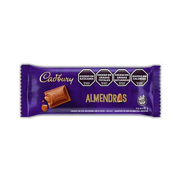 CHOC."ALMENDRAS" CADBURY X 82 GRS 