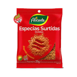 ESPECIAS SURTIDAS "ALICANTE" X 25 GRS.