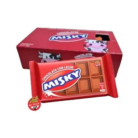 *X 20 UNID* CHOCOLATIN MISKY NEGRO X 8GR