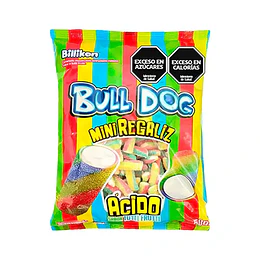 ** BOLSA X 500 GRS ** MINI REGALIZ ACIDO "BULL DOG" TUTTI