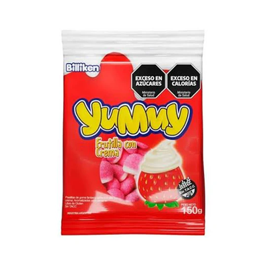 YUMMY *FRUTILLA C/CREMA* X 30 GRS.