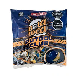 ** BOCA ** CHUPETIN "BOLA LOCA" FUTBOL X 24 UNID