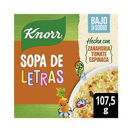SOPA FAMILIAR "KNORR" LETRAS X 107G