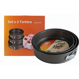 SET TORTERA X 3U REDONDO "COOL BAZAR" (QX010)