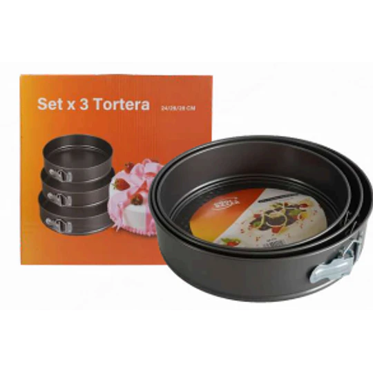 SET TORTERA X 3U REDONDO 