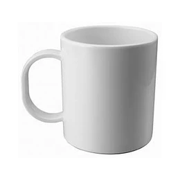TAZA PLASTICO BLANCA 8CM "COOL BAZAR" (8184-0)