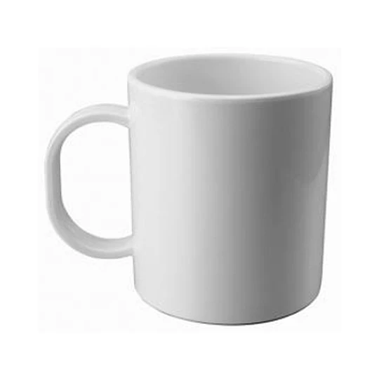 TAZA PLASTICO BLANCA 8CM 