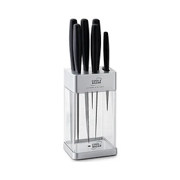 SET CUCHILLOS DE 6 PIEZAS C/AFILADOR Y SOPORTE "COOL BAZAR" (CB8122)