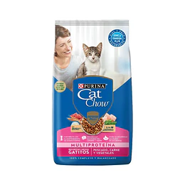 * X 1 KILO * CAT CHOW "PURINA" GATITOS PESCADO, CARNE Y VEGETALES
