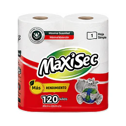 *100% RECICLADO* HIGIENICO "MAXISEC" 4 X 30 METROS