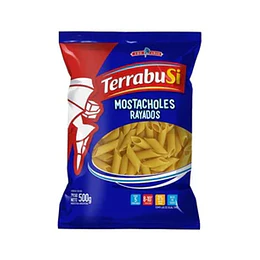 FIDEOS "TERRABUSI" MOSTACHOL RAYADO X 500 GRS