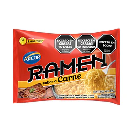 * CHICO X 65 GRS * RAMEN "ARCOR" CARNE 