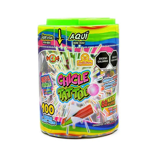 * POTE X 100 UNID * CHICLE 