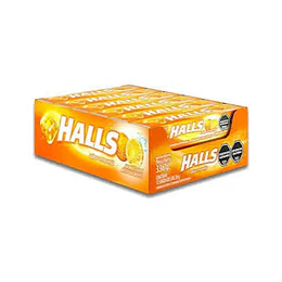 *HALLS* NARANJA LYPTUS X 12 UNID.