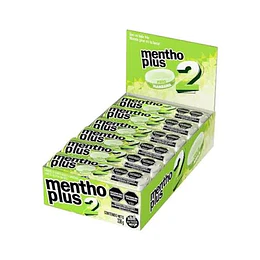 ** 2 ** MENTHO PLUS MANZANA X 12 UNID.