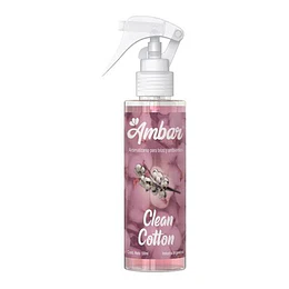 AROMATIZANTE TEXTIL "AMBAR" X 150 ML CLEAN COTTON
