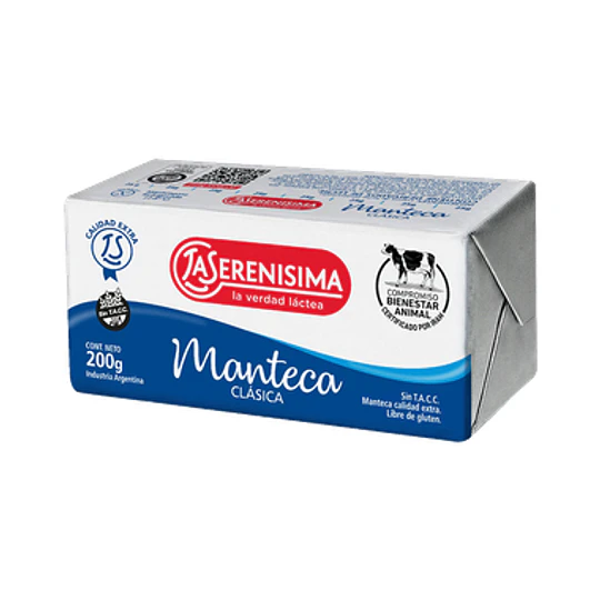 ** X 200 GRAMOS ** MANTECA CLASICA 