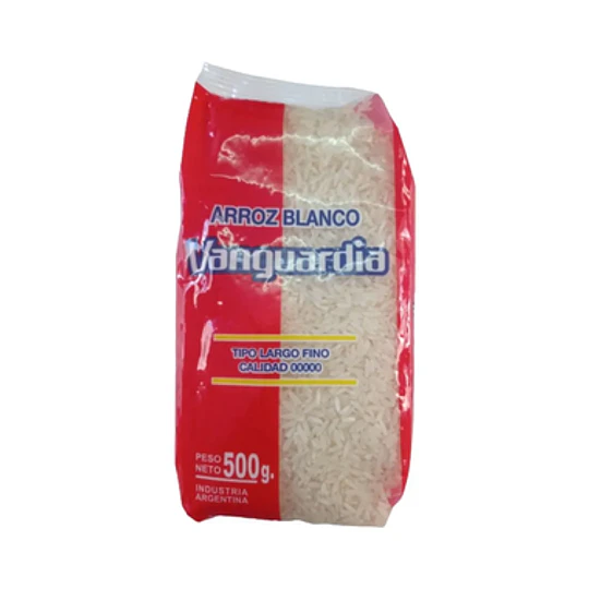 * X 500 GRAMOS * ARROZ LARGO FINO 