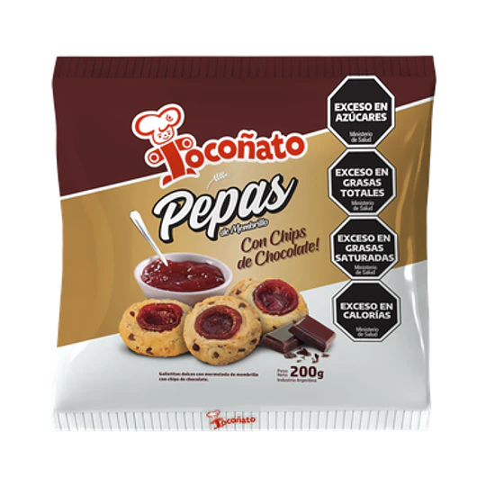 * CON CHIPS X 200 GRS * PEPAS 