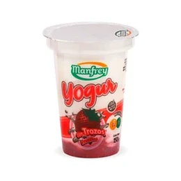 *CON TROZOS DE FRUTAS* YOGURT "MANFREY" FRUTILLA X 150 GRS 