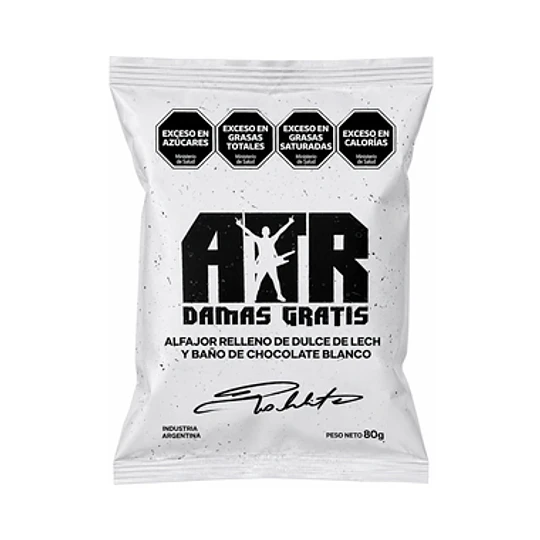 ALFAJOR ** ATR ** BLANCO X 80 GRAMOS 