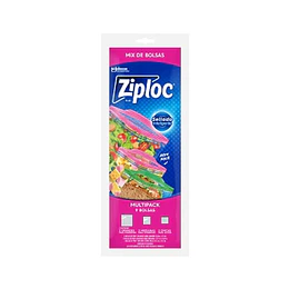 BOLSAS "ZIPLOC" MULTIPACK X 9 UNIDADES 