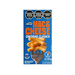 MAC & CHEESE "ARCOR" CHEDDAR CLASICO CAJA X 197 GRS