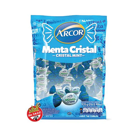 CAR.MENTA CRISTAL ARCOR X 810 GRS.