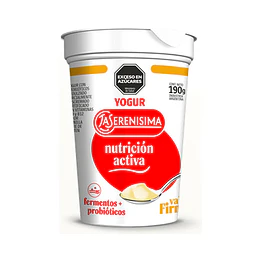 *ENTERO* YOGUR FIRME "LA SERENISIMA" NUTRI.ACTIVA VAINILLA X 190 GRS 