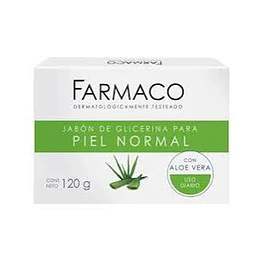 JABON DE GLICERINA "FARMACO" PIEL NORMAL X 120 GRS 