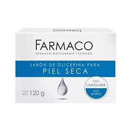 JABON DE GLICERINA "FARMACO" PIEL SECA X 120 GRS 