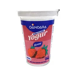 YOGUR FIRME "GANDARA" FRUTILLA X 190 GRS 