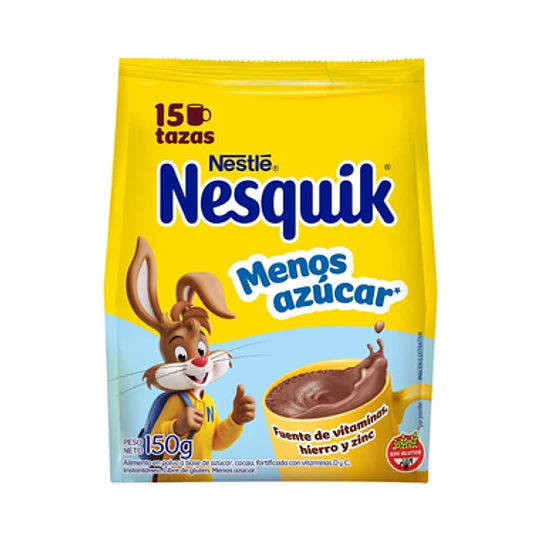 *MENOS AZUCAR* NESQUIK X 150 GRS.