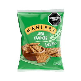 GALL. MINI CRACKERS "MANIERI" SALVADO X 200 GRS 