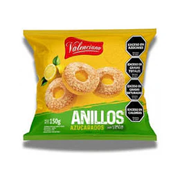 GALLETITAS "VALENCIANO" ANILLOS LIMON X 150 GRS 