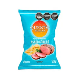 * X 82 GRAMOS * PAPAS "QUENTO" ASADO CRIOLLO
