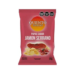 * X 82 GRAMOS * PAPAS "QUENTO" JAMON SERRANO