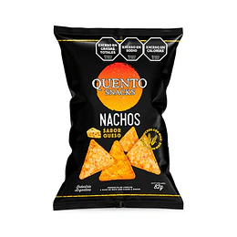 * X 82 GRAMOS * NACHOS "QUENTO" SABOR QUESO 